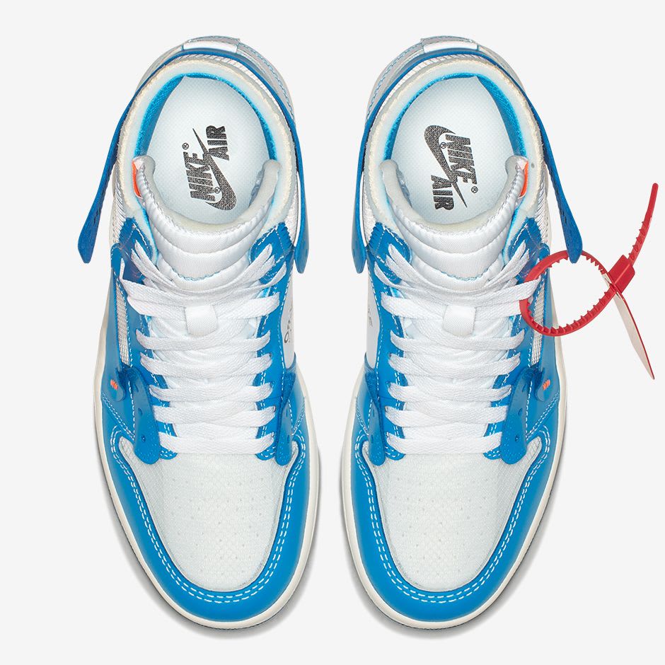 Virgil Abloh Unveils The OFF-WHITE x Air Jordan 1 Powder Blue (UNC