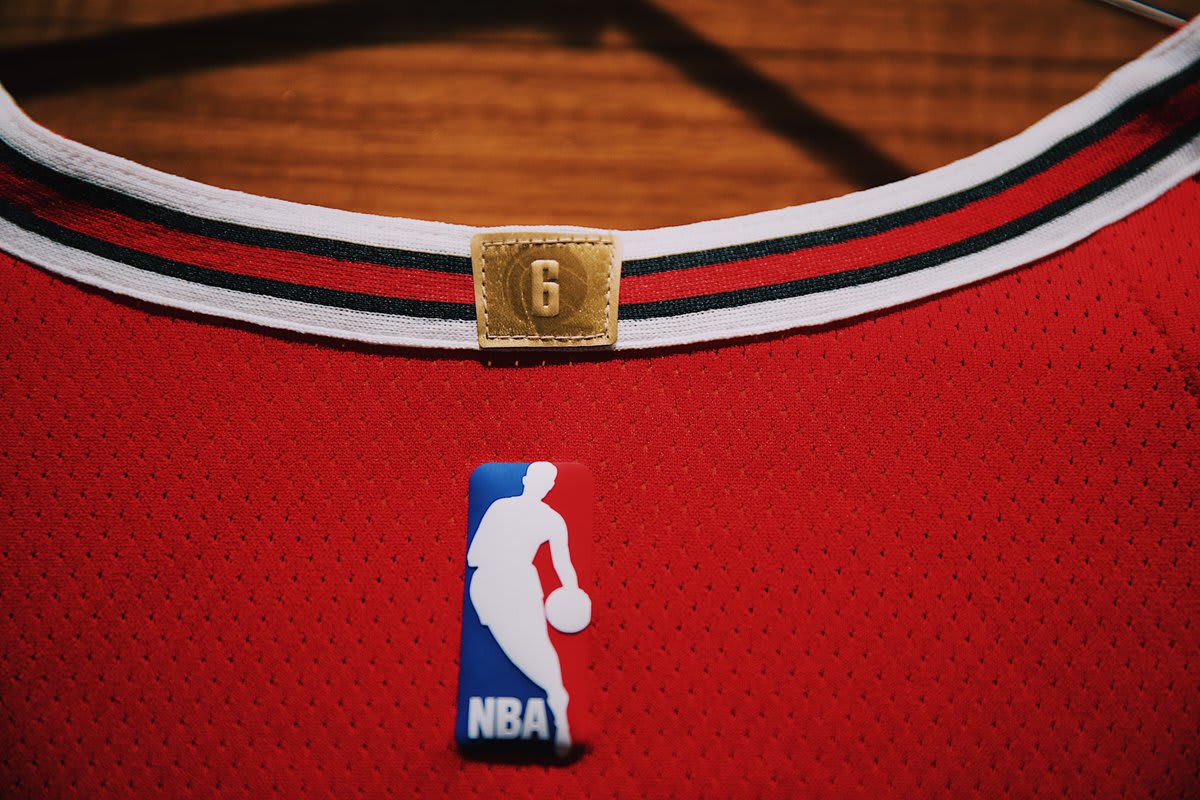 Chicago Bulls Nike Jersey Home Collar