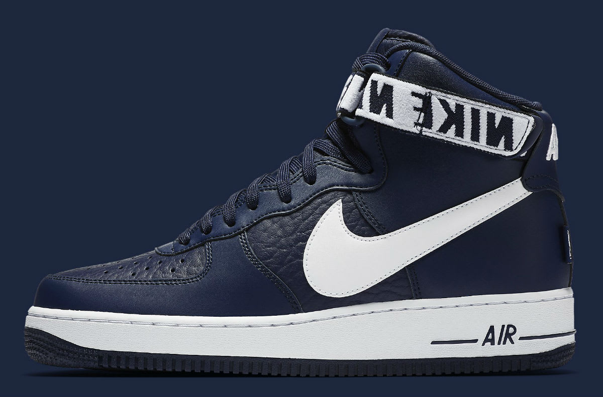 Nike Air Force 1 High NBA Statement Game Navy Release Date Profile 315121-414