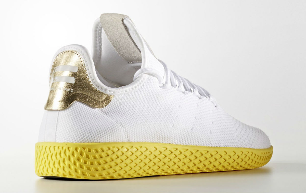 Pharrell x Adidas Tennis Hu White Yellow Release Date Lateral BY2674
