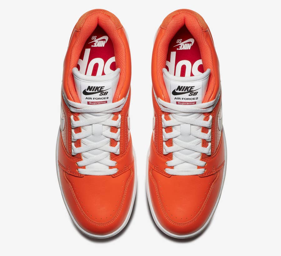 Nike sb air sale force 2 low supreme