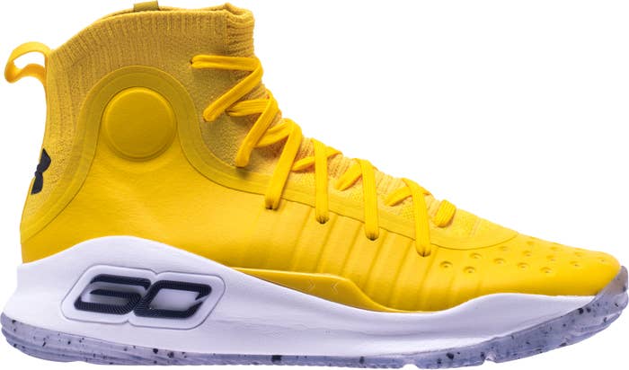 Shoe Palace Under Armour Curry 4 &#x27;Yellow/Blue&#x27; 1298306-700 (Lateral)