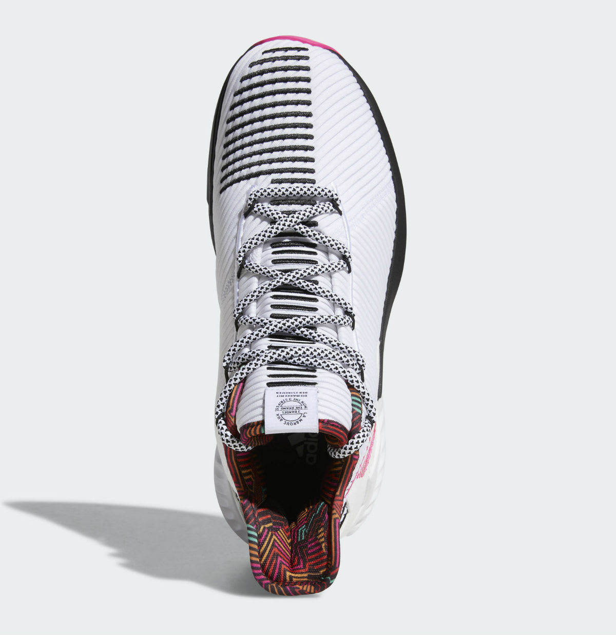 Adidas D Rose 9 White Black Pink Release Date BB7658 Top