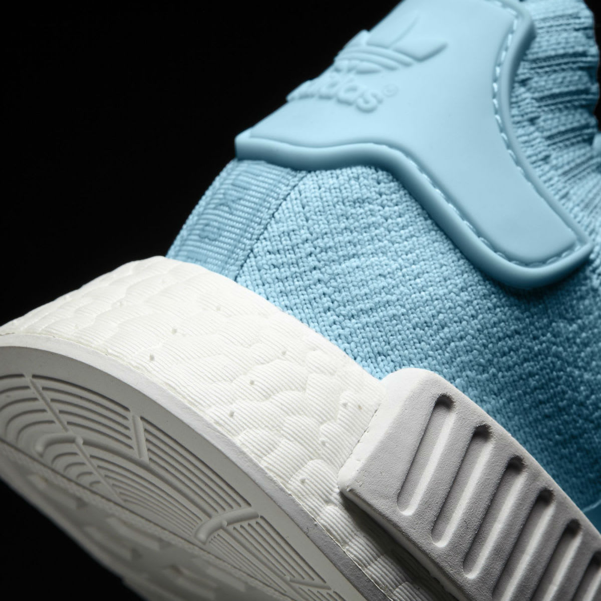 Adidas NMD R1 Primeknit Ice Blue Release Date Heel BY8763