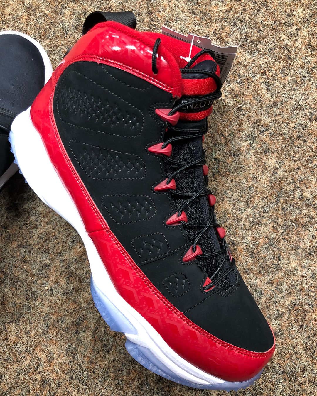 Gio Gonzalez Air Jordan 9 Turf Black Red PE