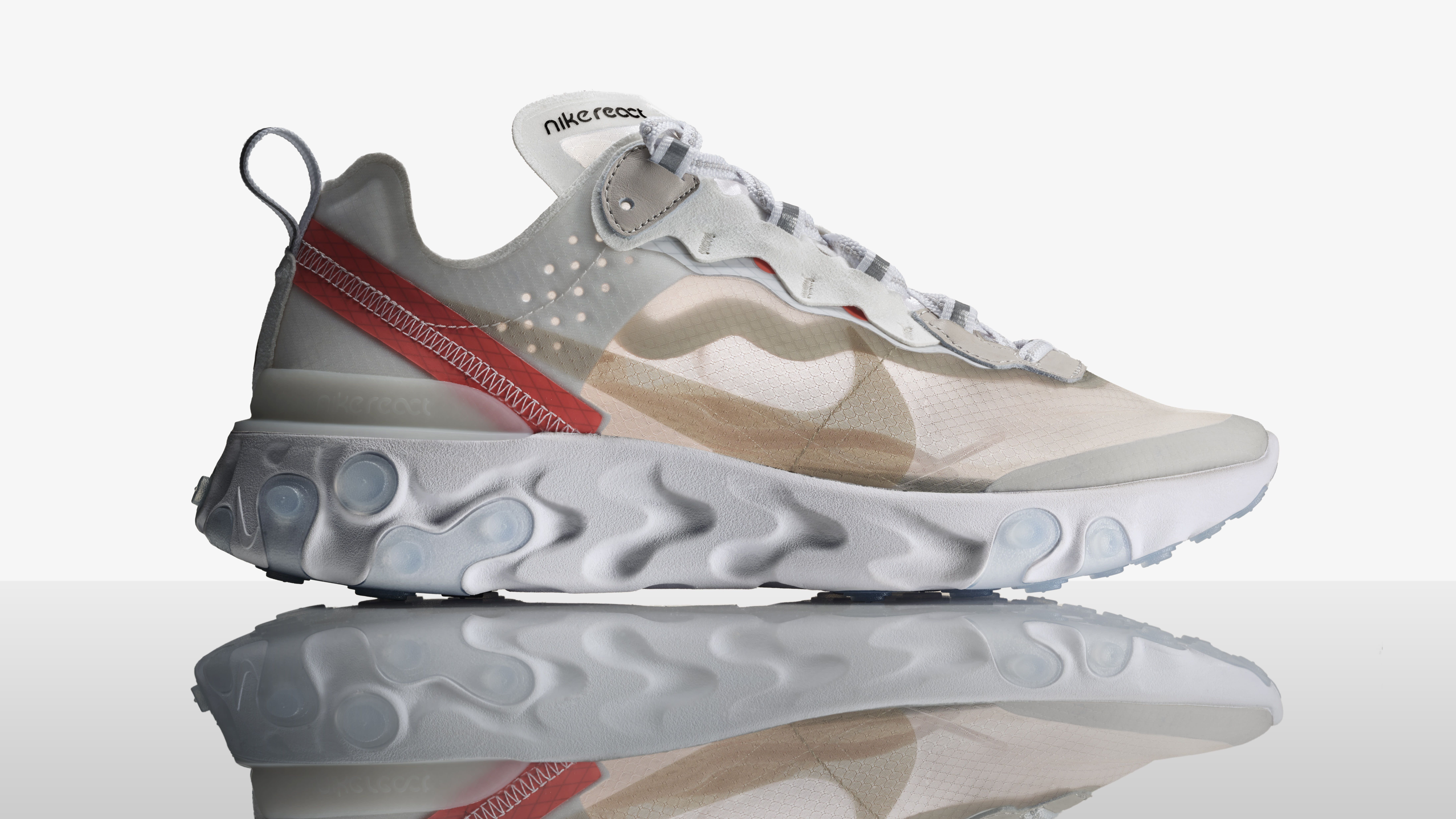 The Drop Date on X: THE SHOE SURGEON combines the AIR JORDAN 1 with the  material composition of the NIKE REACT ELEMENT 87 in this latest custom   / X