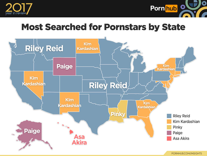 Most searched pornstars