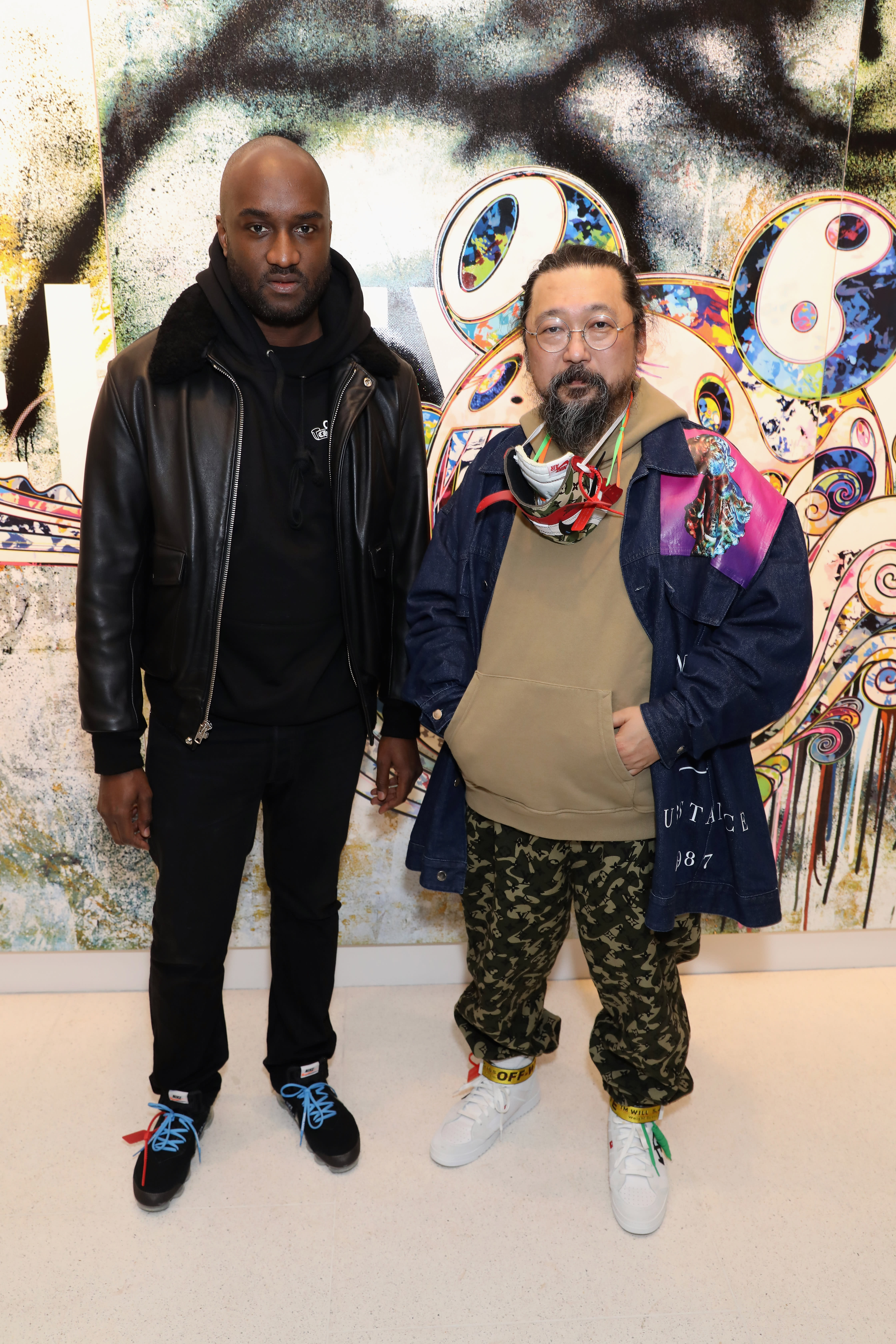 Virgil Abloh with Takashi Murakami