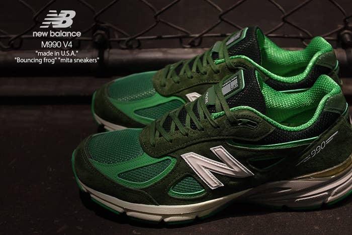Mita Sneakers x New Balance 990v4 &#x27;Bouncing Frog&#x27; (Pair)