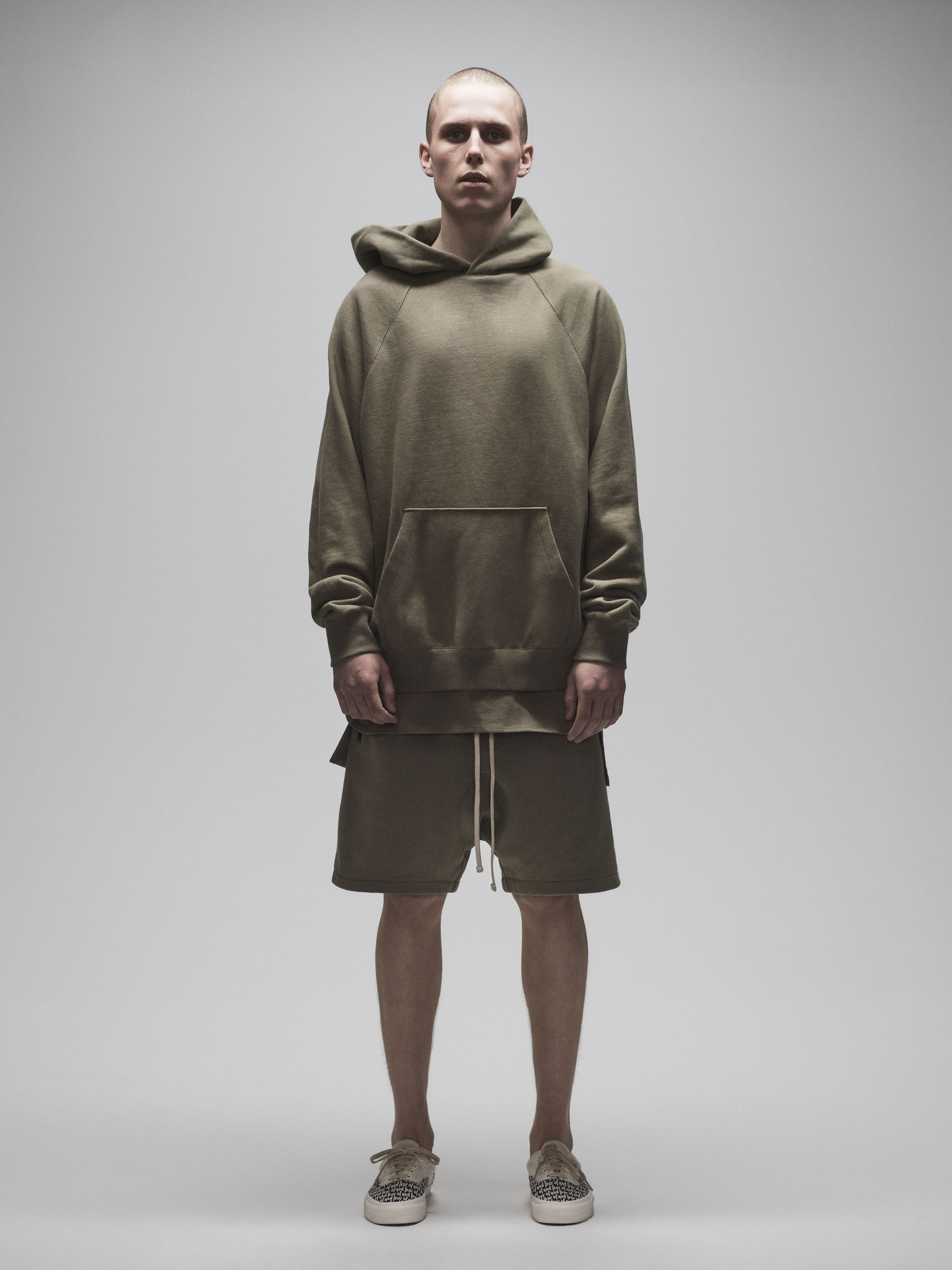 FOG - Fear Of God Essentials Gray Logo Pullover Hoodie, PacSun