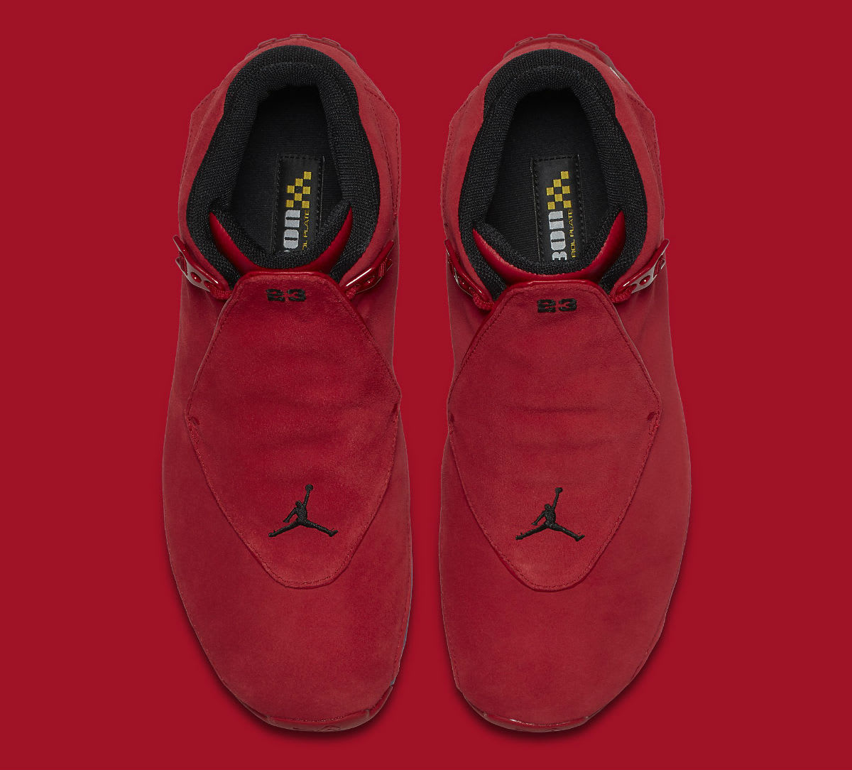 Air Jordan 18 XVIII Toro Gym Red Release Date AA2494-601 Top