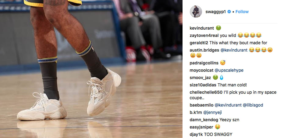 Swaggy p hot sale yeezy 500