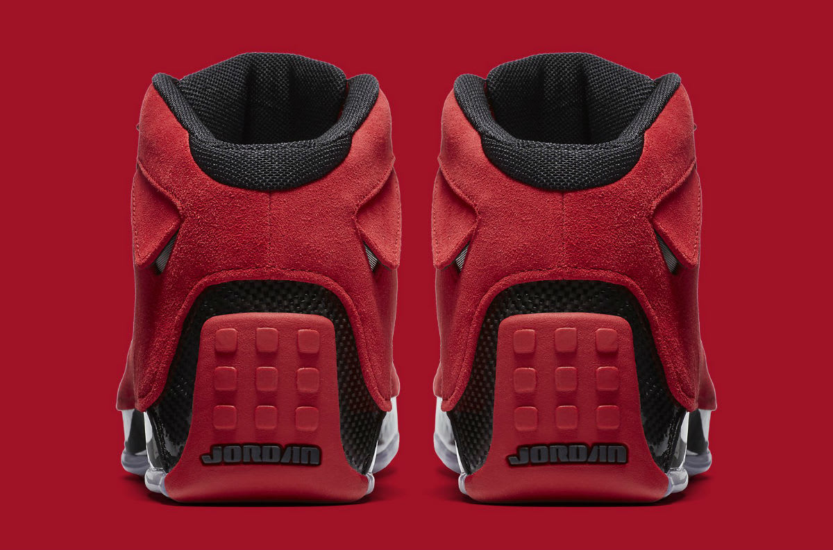Air Jordan 18 XVIII Toro Gym Red Release Date AA2494-601 Heel