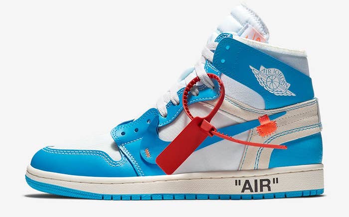 Off-White x Air Jordan 1 UNC Release Date AQ0818-148 Profile