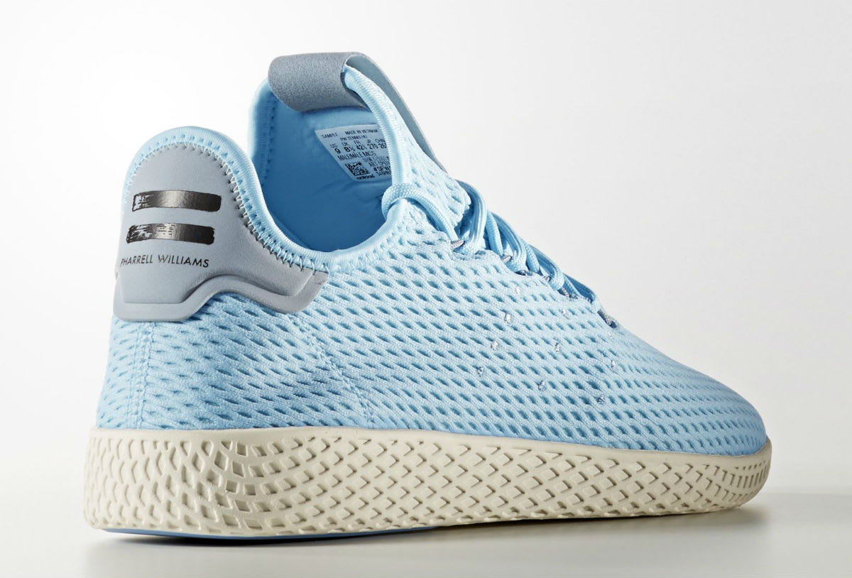 Pharrell x Adidas Tennis Hu Light Blue Heel