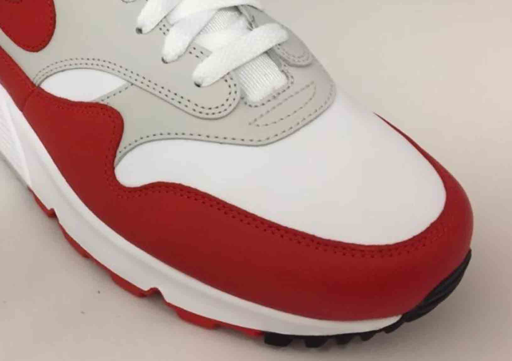 Nike Air Max 90/1 &#x27;White/Red&#x27; (Toe)