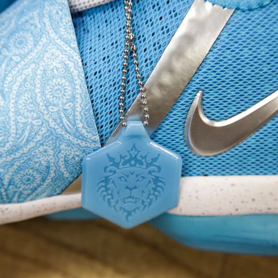 Nike LeBron 14 Blue White Release Date Medial AA3258-404