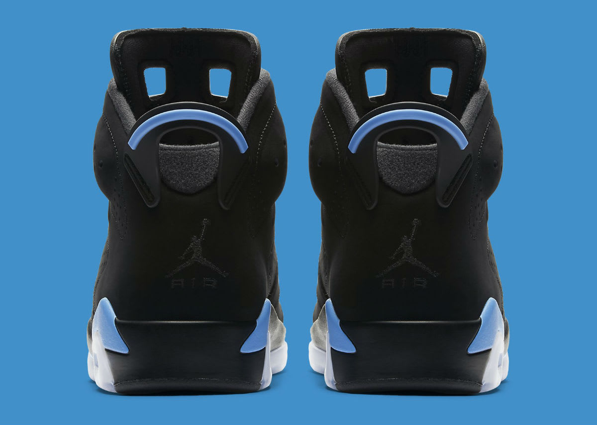 Air Jordan 6 VI UNC Release Date 384664-006 Heel