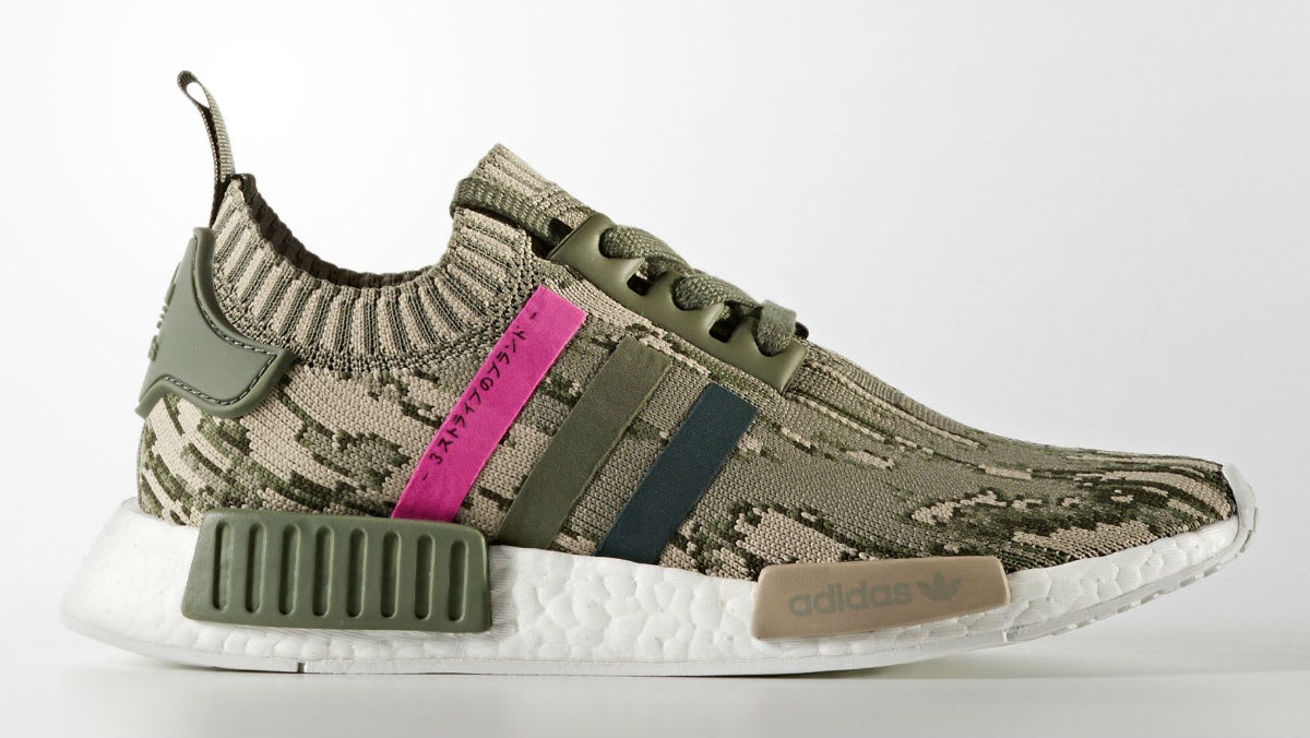 Adidas Women&#x27;s NMD_R1 Primeknit ST Major Green Night Shock Pink Release Date BY9864