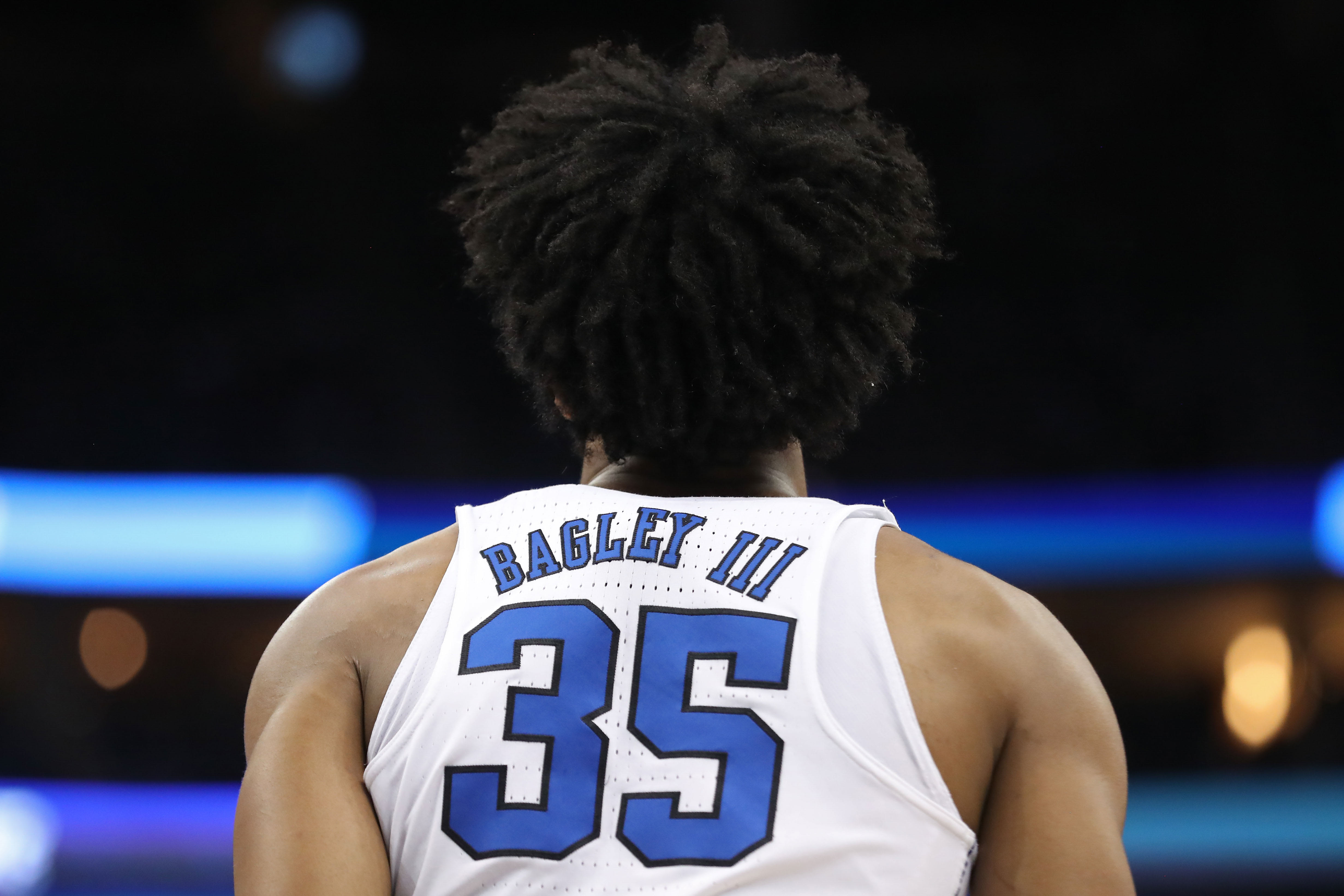 Marvin Bagley NCAA Tournament 2018 Back of Jersey