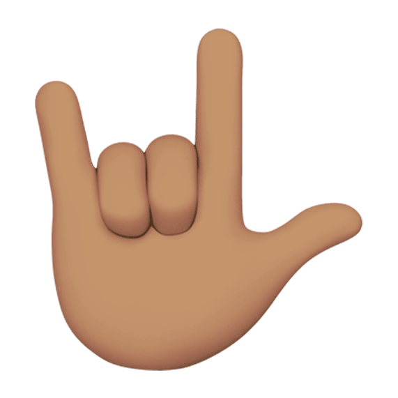 I love you ASL emoji