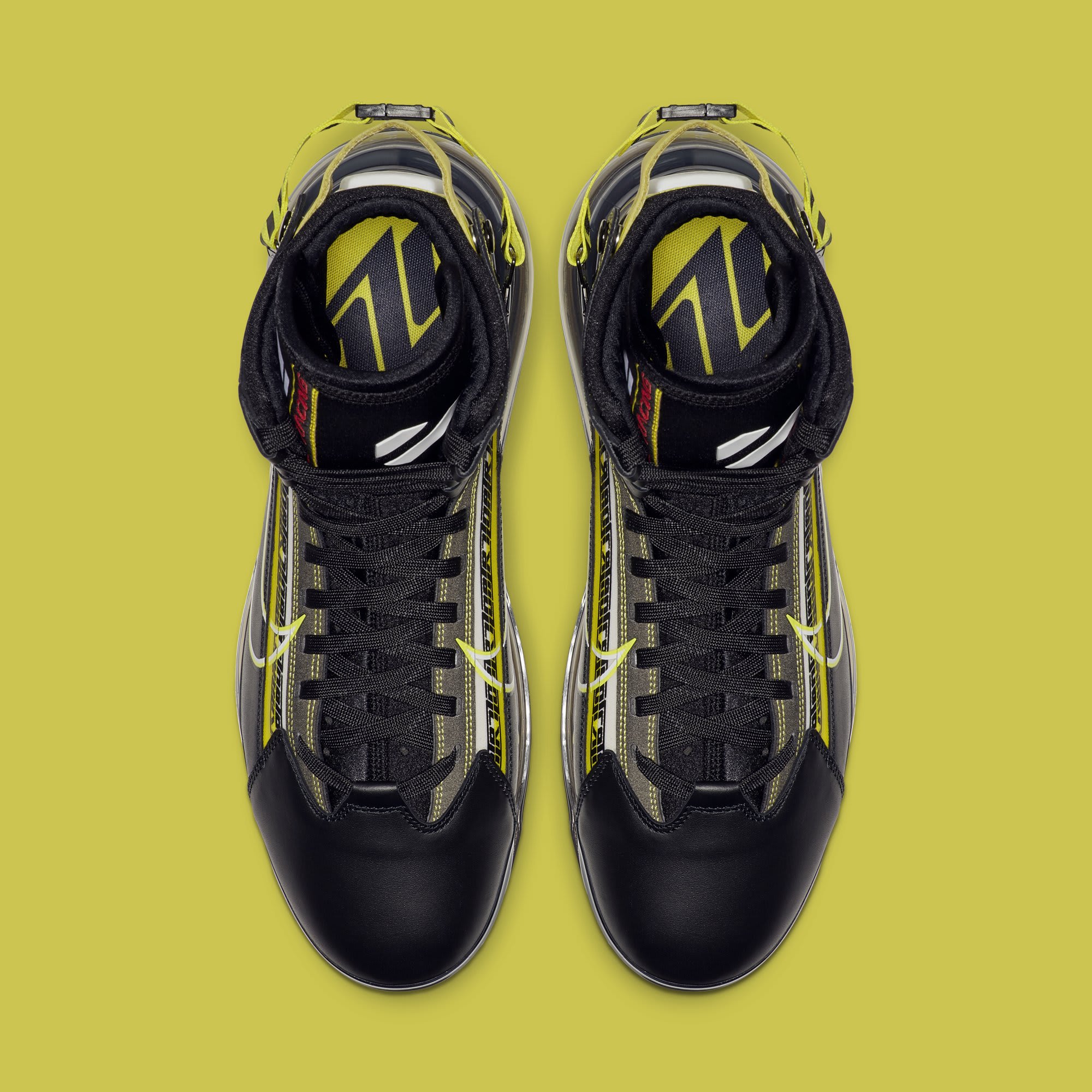 Nike Air Max 720 Saturn &#x27;Black/Dynamic Yellow-University Red&#x27; BV7786-001 (Top)