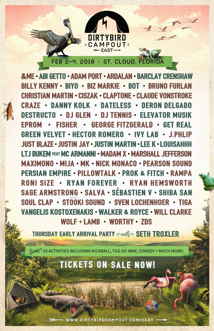 Dirtybird Campout East Coast lineup