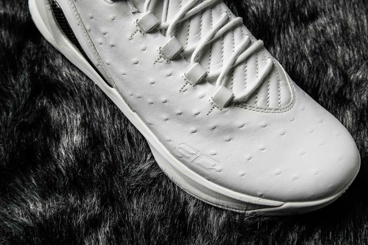 Under Armour Curry 3 Low Lux White Ostrich Upper