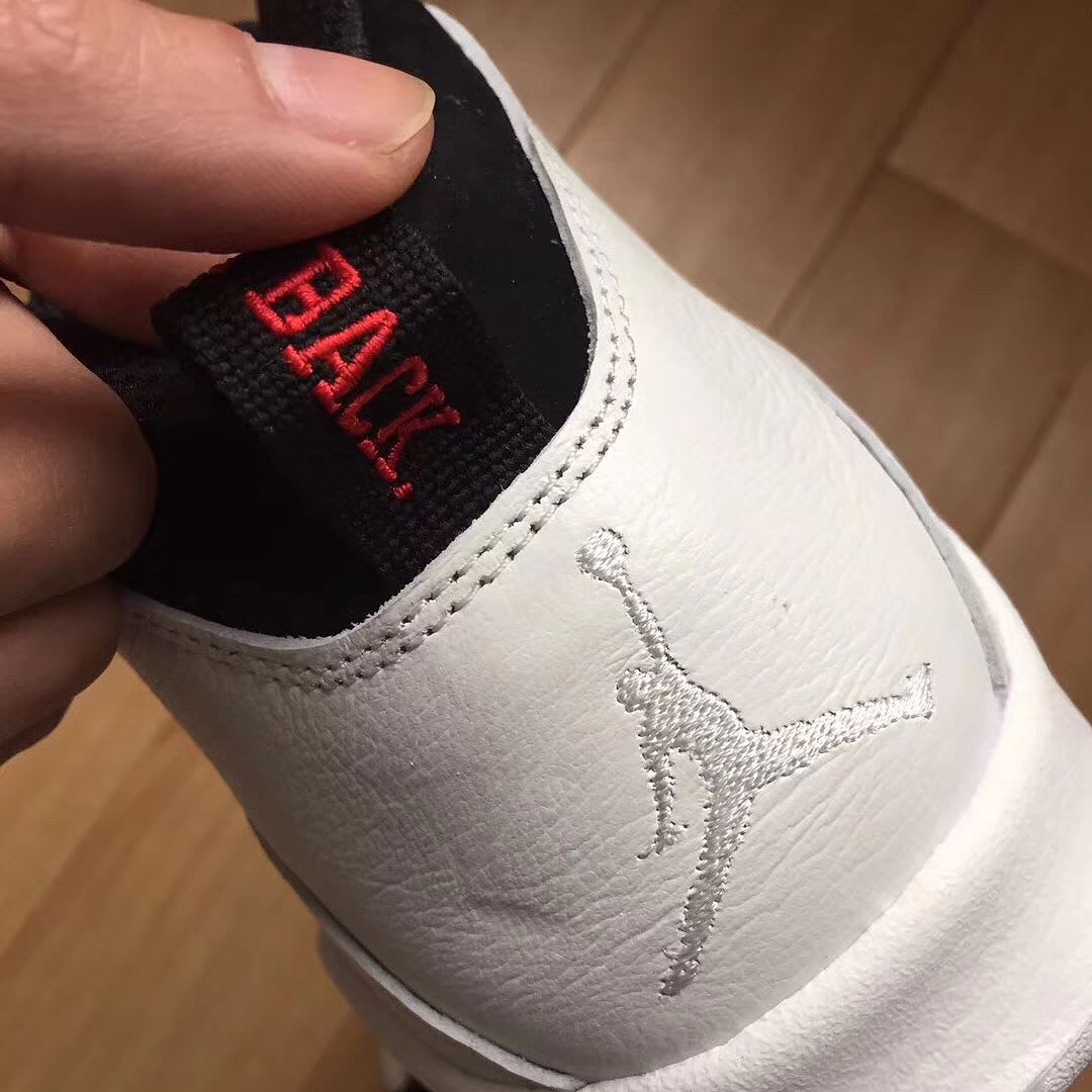 Air Jordan 10 X I&#x27;m Back 2018 Release Date Left Heel