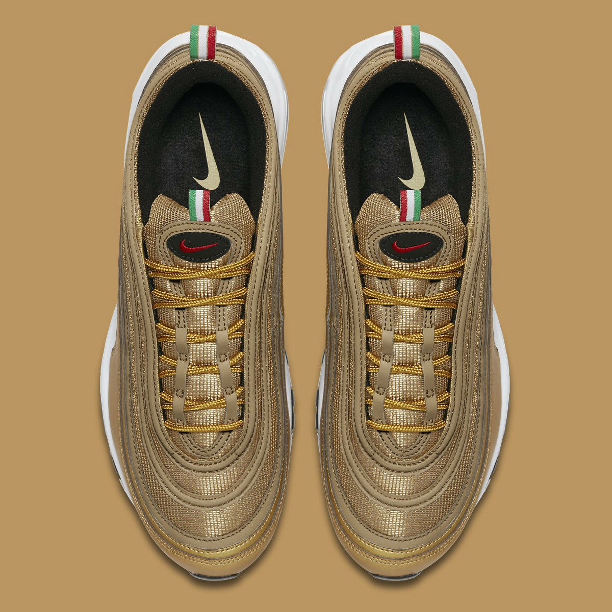 Air max 97 gold italian clearance flag