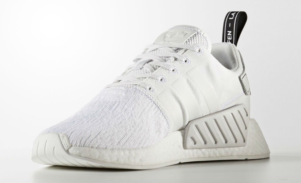 Adidas NMD R2 Triple White Release Date Medial