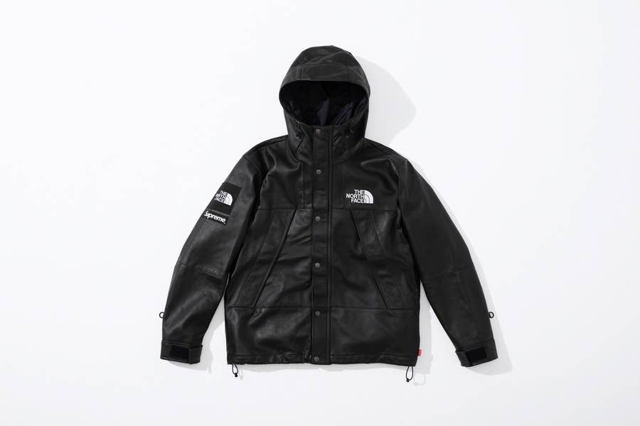 Supreme north hot sale face leather