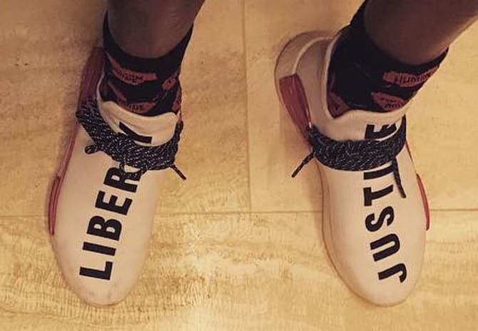 Pharrell's Adidas Cleats Promote Liberty and Justice