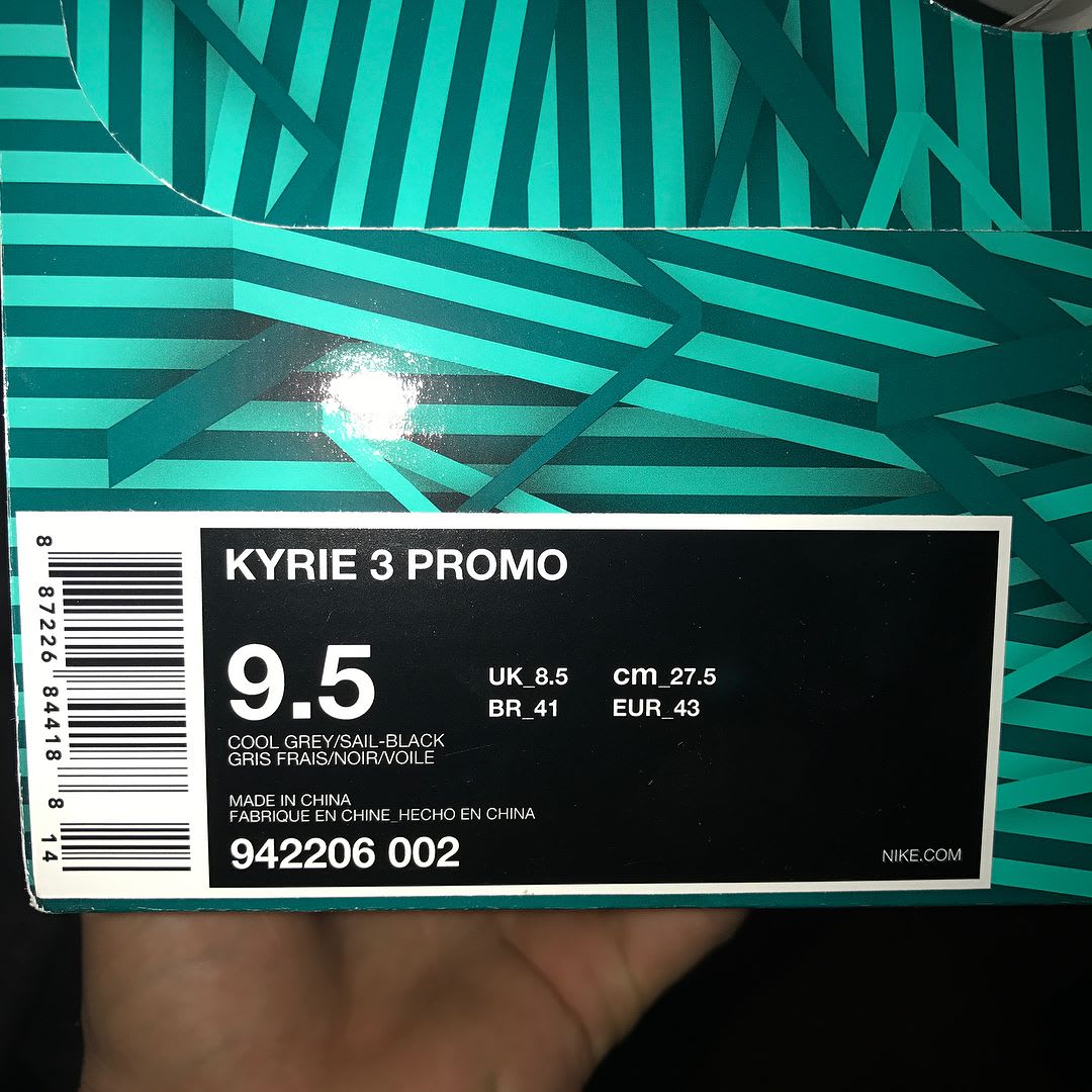 Nike Kyrie 3 Girls EYBL Release Date Box 942206-002