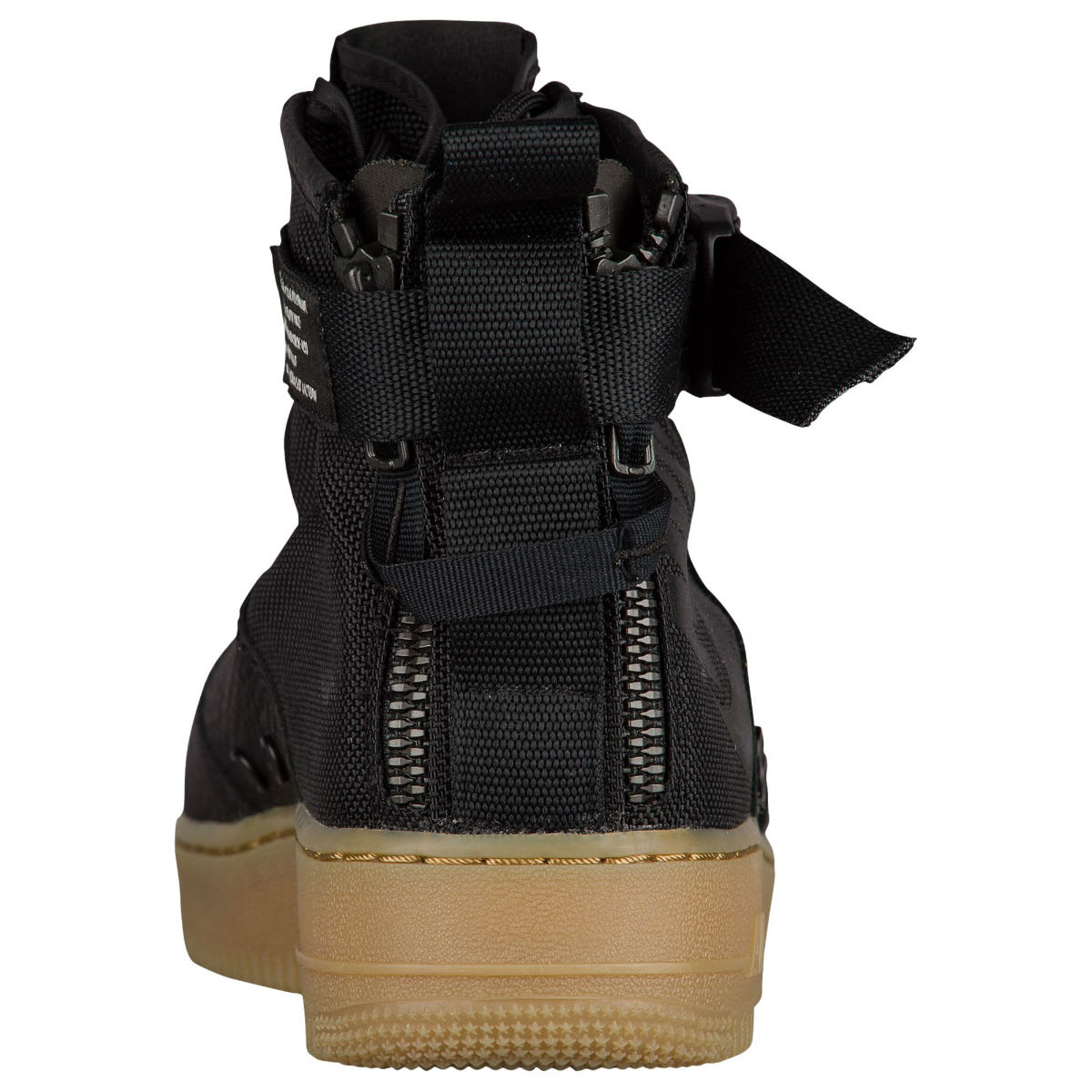Nike SF Air Force 1 Mid Black Gum Release Date Heel 917753-003