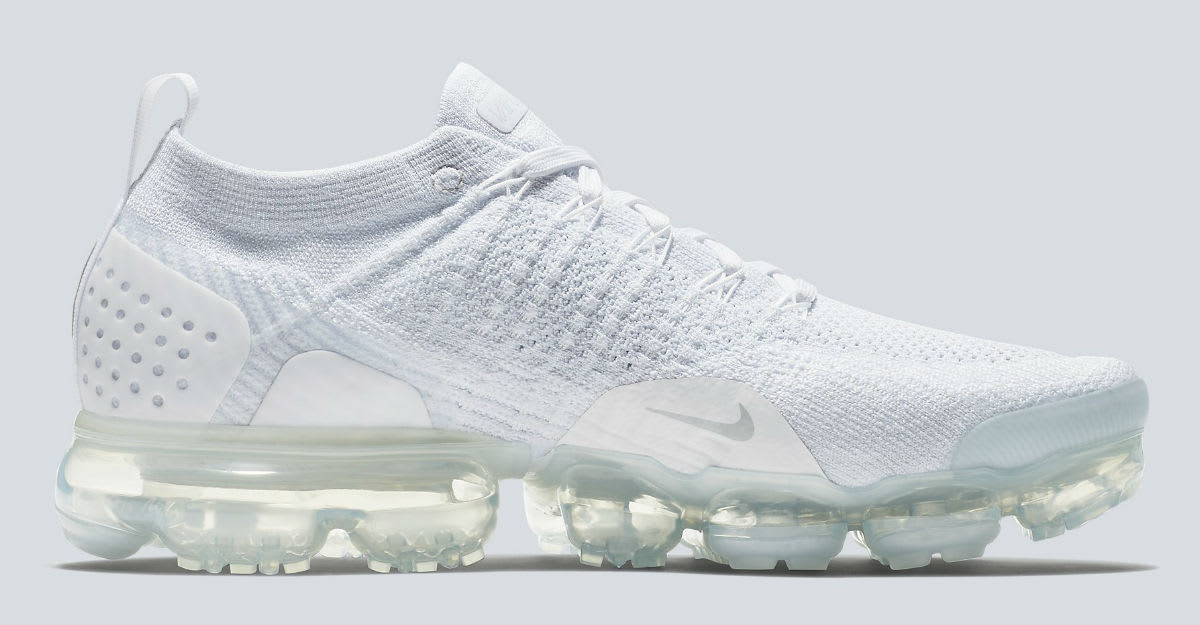 Nike Air VaporMax 2 White Pure Platinum Release Date 942842-100 Medial