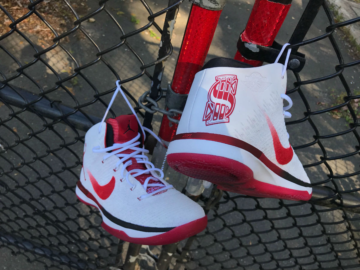 Shane McMahon Air Jordan 31 Red Wings Custom Hell in a Cell (2)
