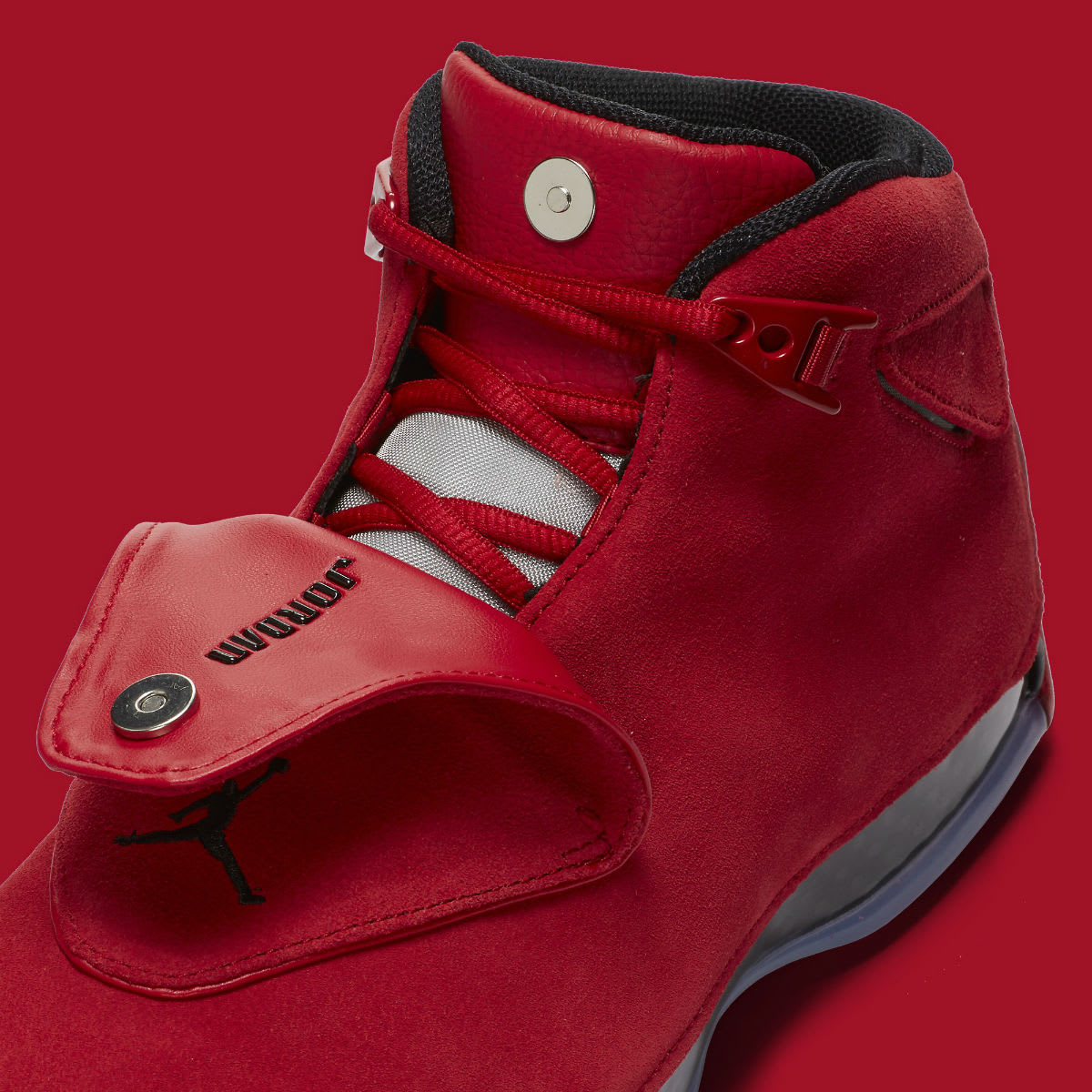 Air Jordan 18 XVIII Toro Gym Red Release Date AA2494-601 Shroud
