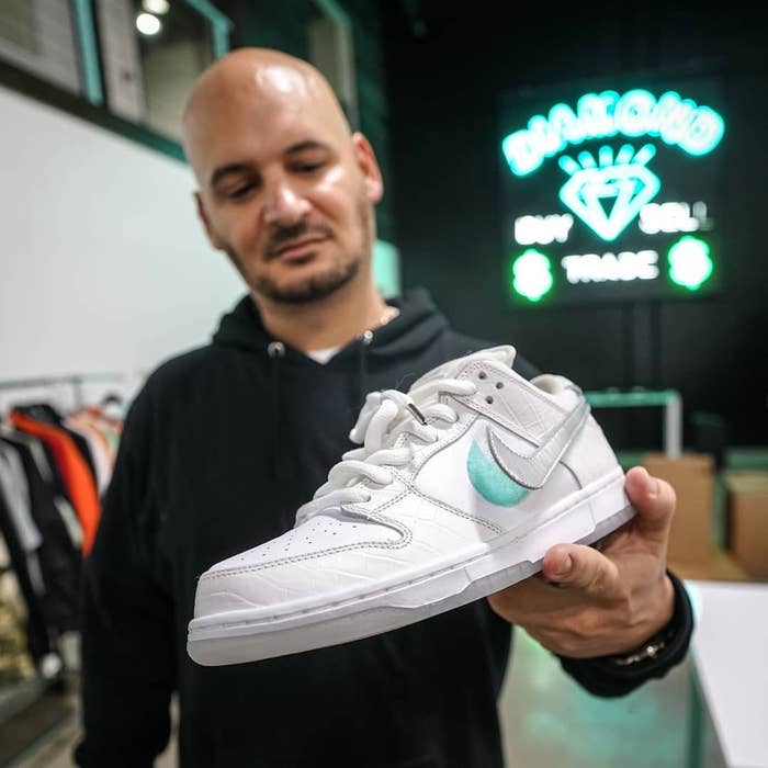 Diamond Supply Co x Nike SB Dunk Low &#x27;White Diamond&#x27;