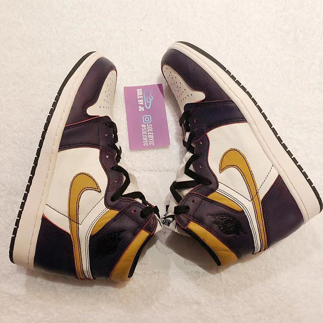 Nike SB x Air Jordan 1 &#x27;Lakers&#x27; CD6578-507 3