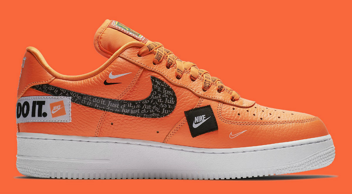 Nike Air Force 1 Low Just Do It Orange Release Date AR7719-800 Medial
