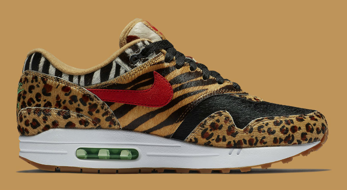 Atmos x Nike Air Max 1 Animal Pack Release Date AQ0928-700 Medial