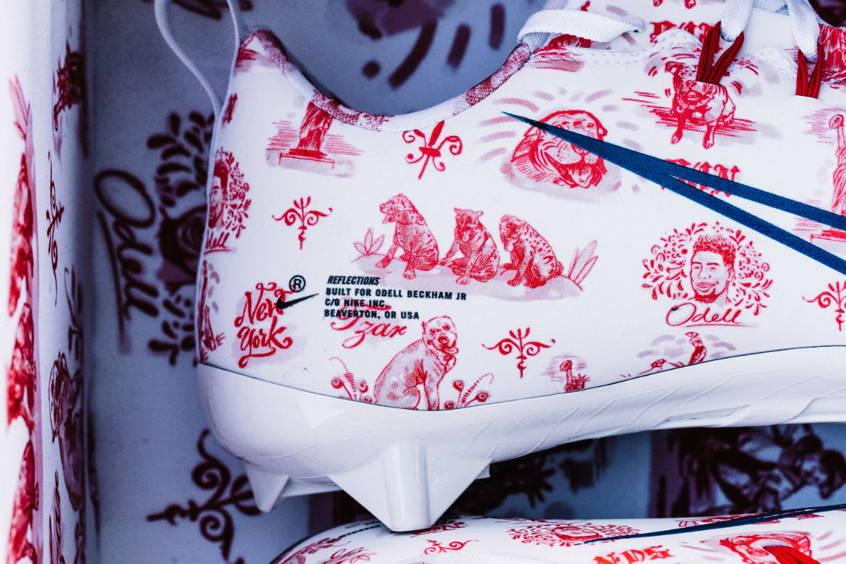 Odell Beckham Nike Vapor Untouchable Reflections Custom Cleats (3)
