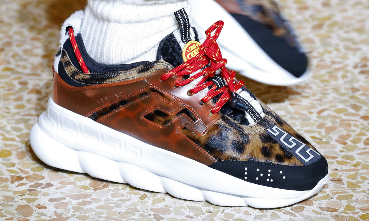 Styled: VERSACE Chain Reaction Sneaker  HBX - Globally Curated Fashion and  Lifestyle by Hypebeast