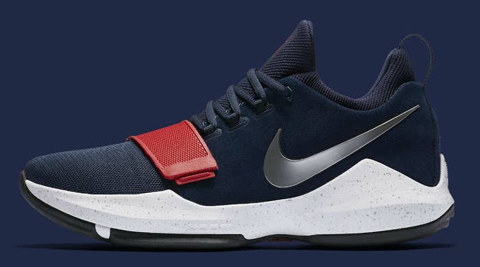 Nike PG1 1 Navy/Red-White Silver Release Date Profile