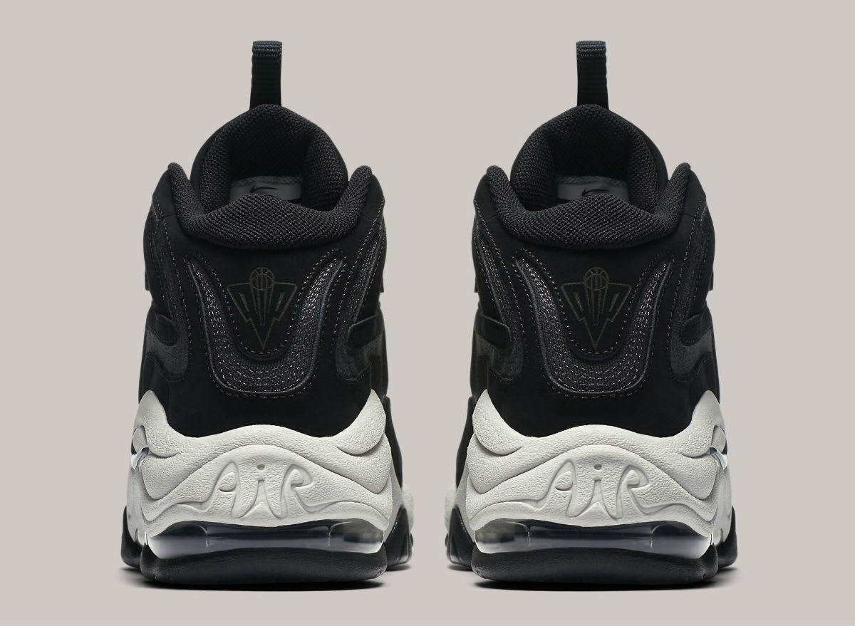 Nike Air Pippen Black Anthracite Vast Grey Release Date 325001-004 Heel