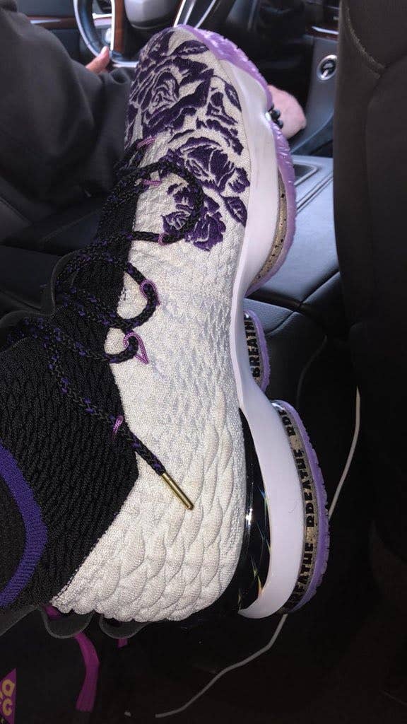 Nike LeBron 15 Purple Rain Medial