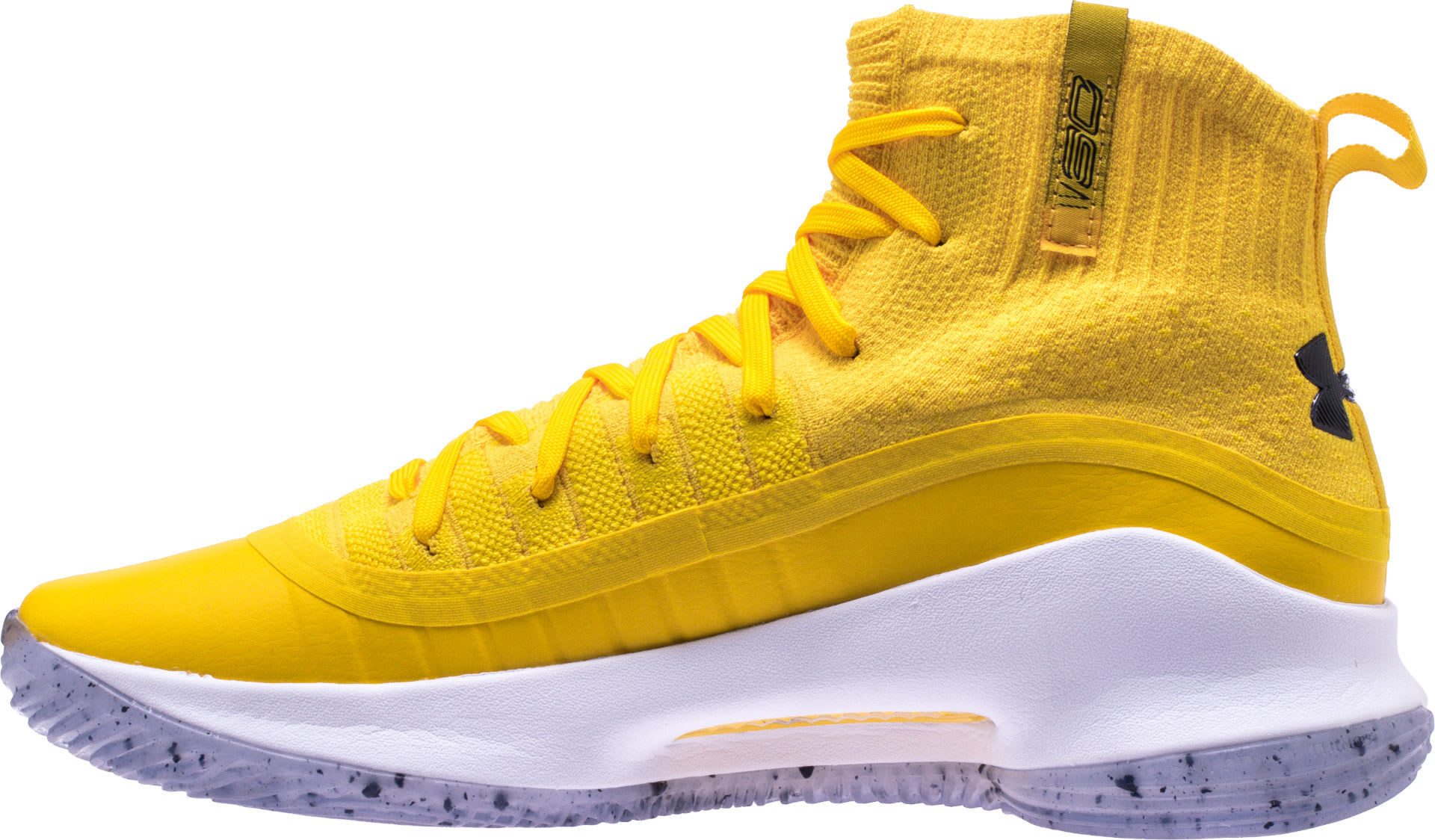 Shoe Palace Under Armour Curry 4 &#x27;Yellow/Blue&#x27; 1298306-700 (Medial)