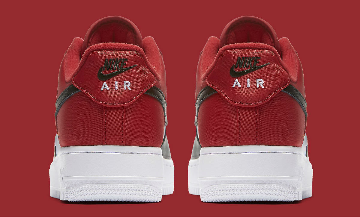 Nike Air Force 1 Low Mini Swoosh Chicago Black Toe Release Date Heel 823511-603