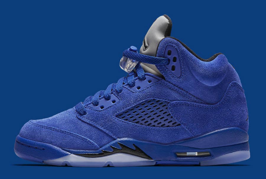 Blue Suede Air Jordan 5s for the Whole Family Complex